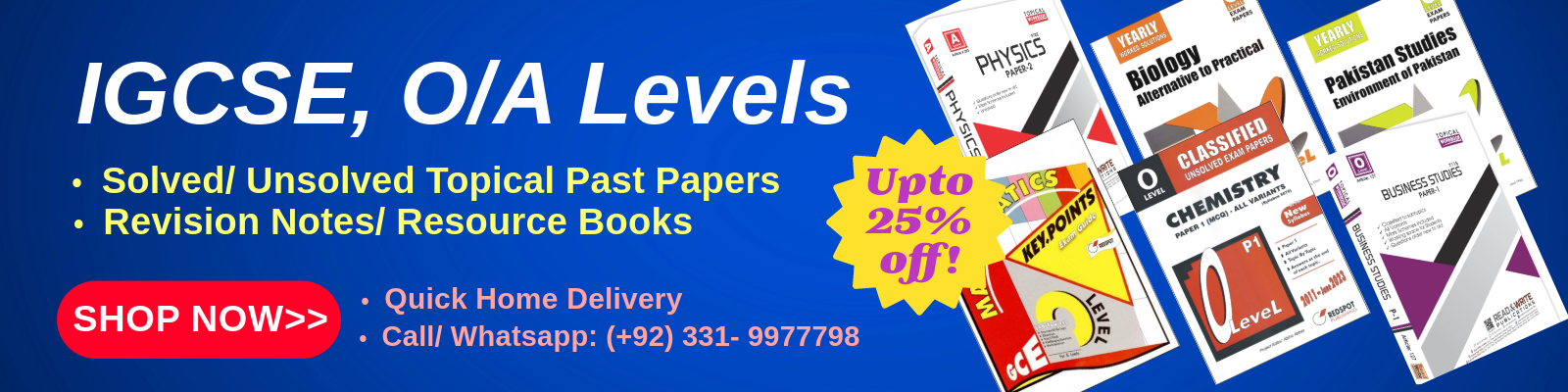 O Level and A Level Online Book Store